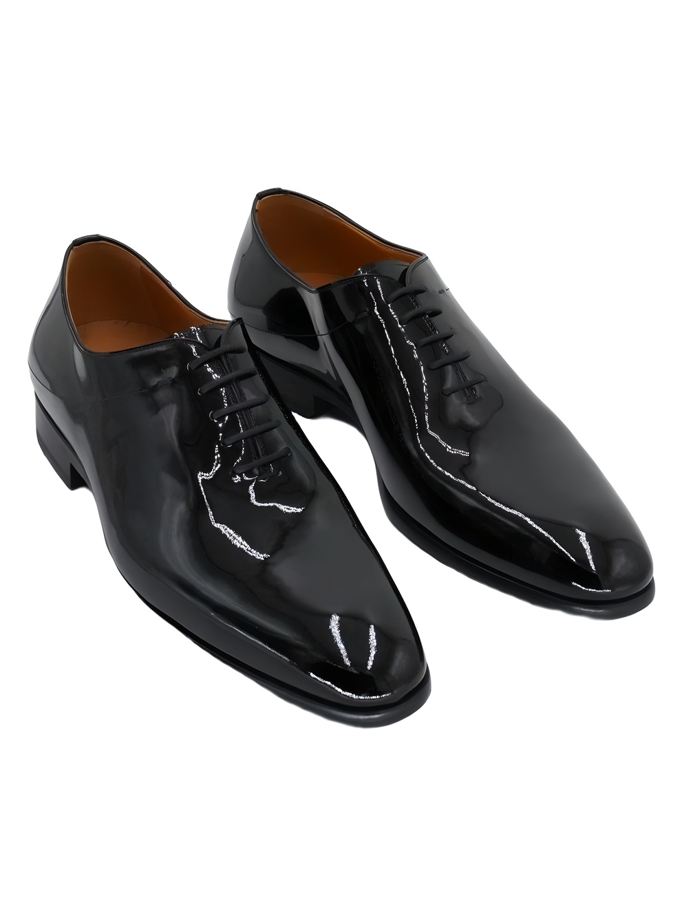 Magnanni Lagos Black Patent Leather Cap Toe Oxford Shoes Size 9M